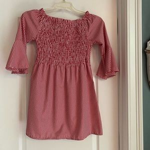 NWT Bought in Capri, Italy. Red Gingham Minidress!